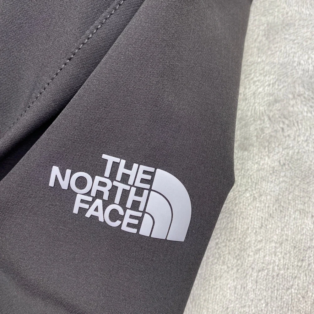 The North‎ Face Tech Stretch Softshell Jacket Black Windwall Mens L Sage Intacct